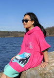 Poncho Pink Wave