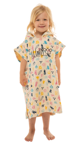 All in Kids poncho Beach Rose( 2-6 years )