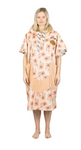 All in Ladies Poncho Coral flower