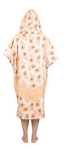 All in Ladies Poncho Coral flower